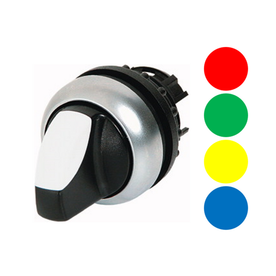 M22-WRLK-R/G/Y/B/W Selector de 2 posiciones