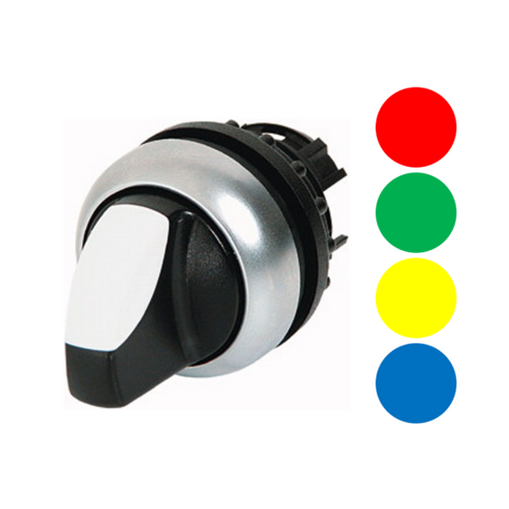M22-WRLK3-R/G/Y/B/W Selector de 3 posiciones