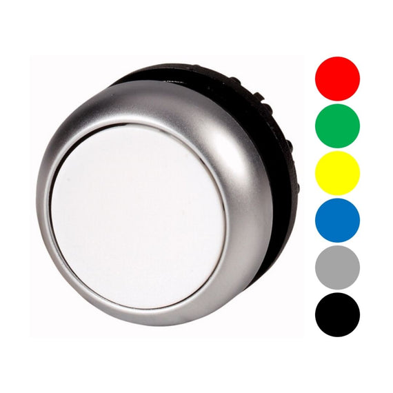 M22-D-R/G/Y/B/W/GR/S Bot—n pulsador no iluminado