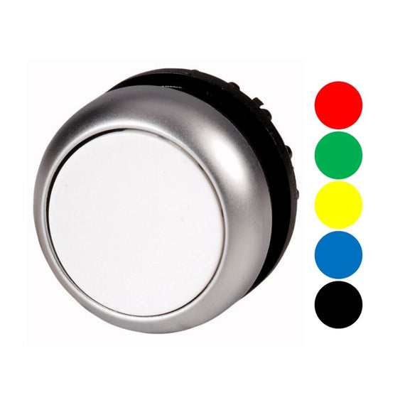 M22-DR-R/G/Y/B/W/S Botón retenido no iluminado