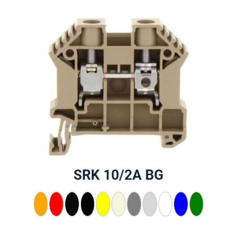 SRK 10/2A Clema de paso 10mm