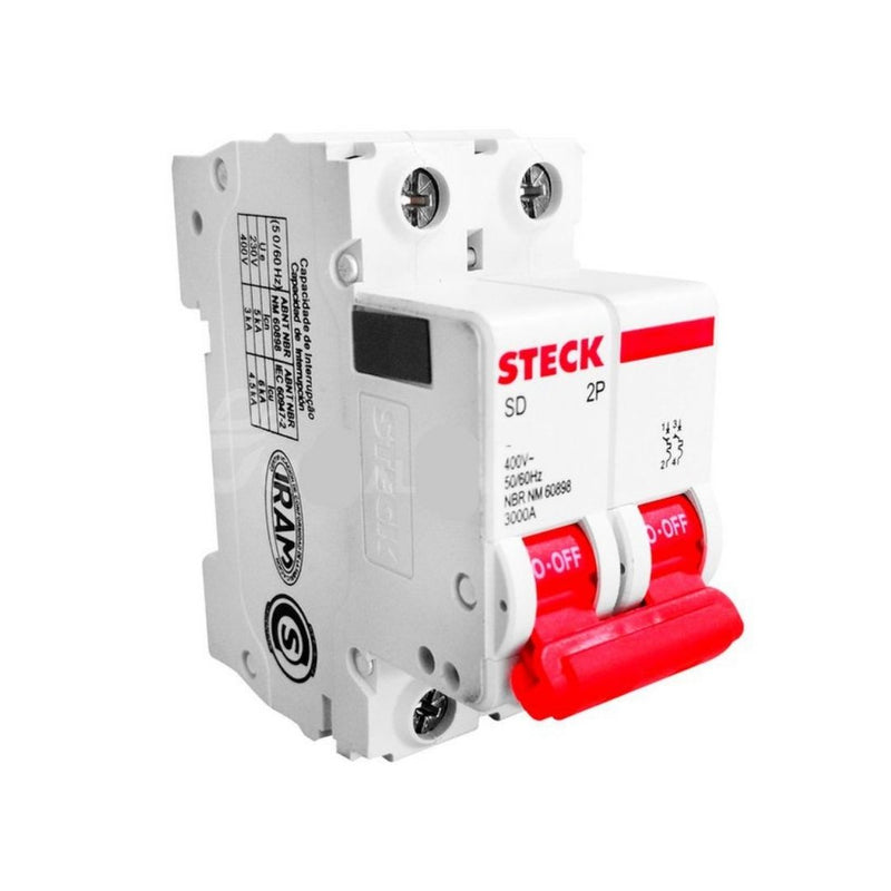 SDD62C10/16/20/25/32 Interruptor termomagnetico 2 Polos